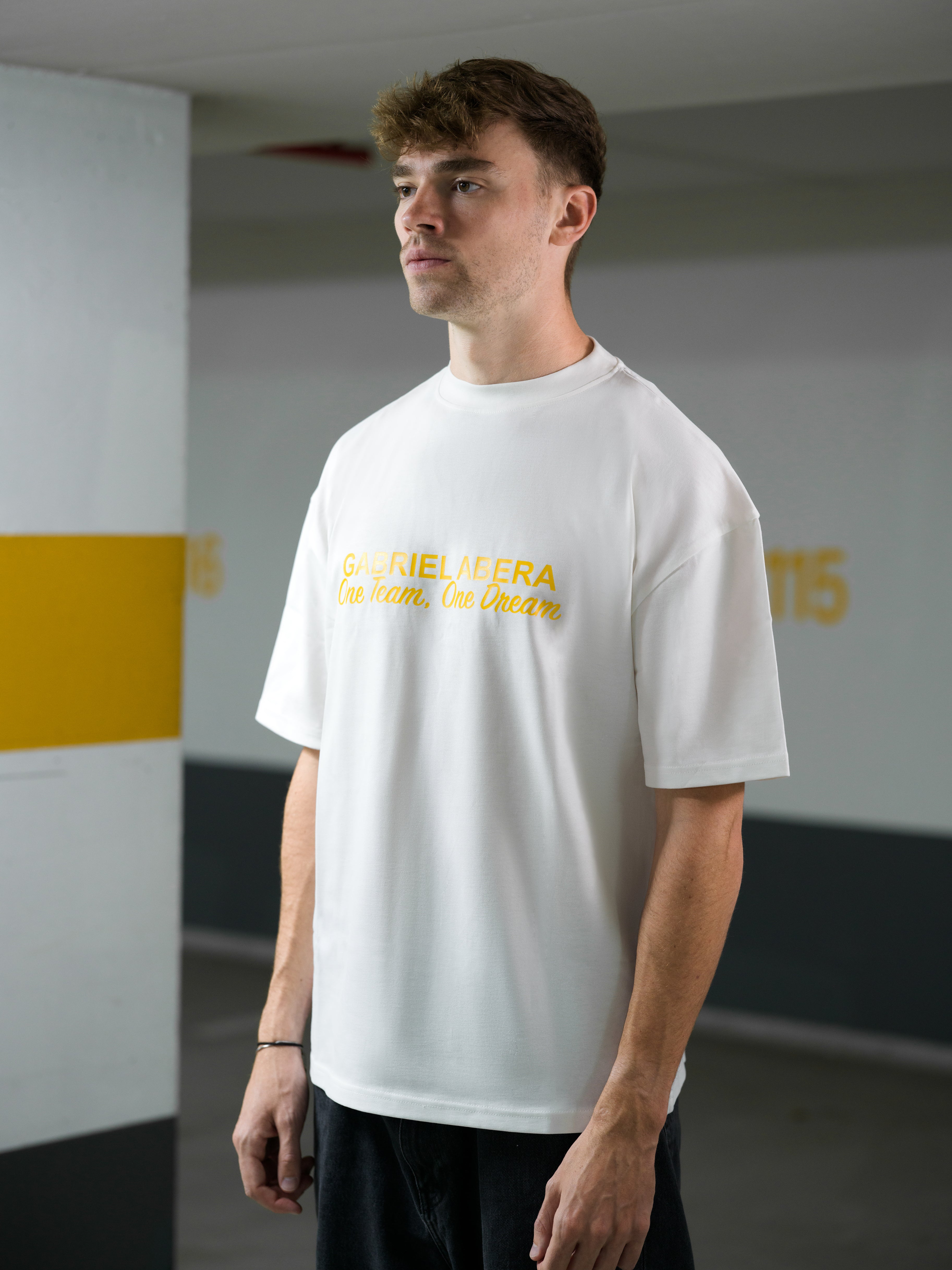 ONE TEAM, ONE DREAM T-SHIRT - CREAM WHITE