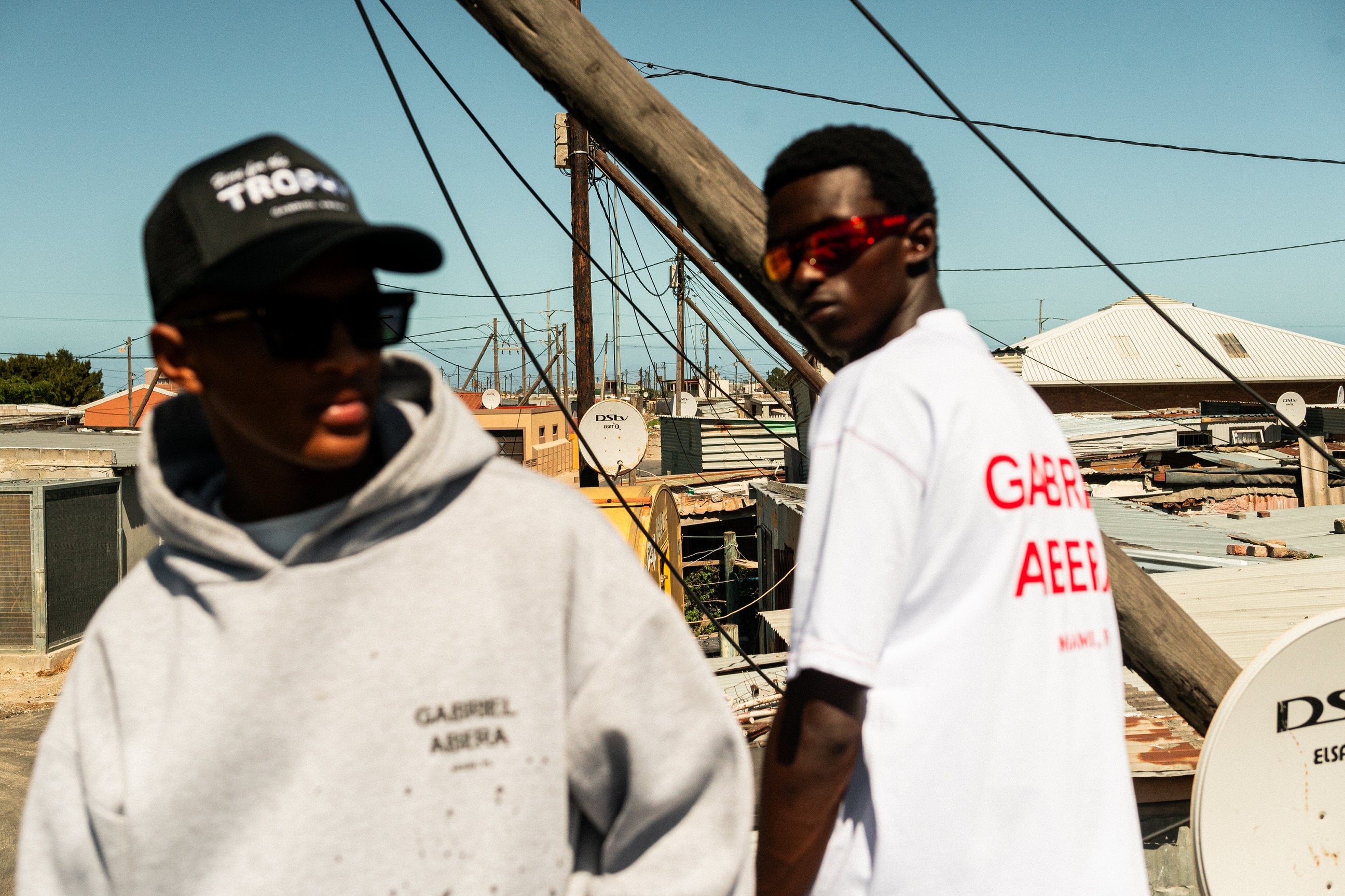 SPLATTERED HOODIE - GREY/BLACK