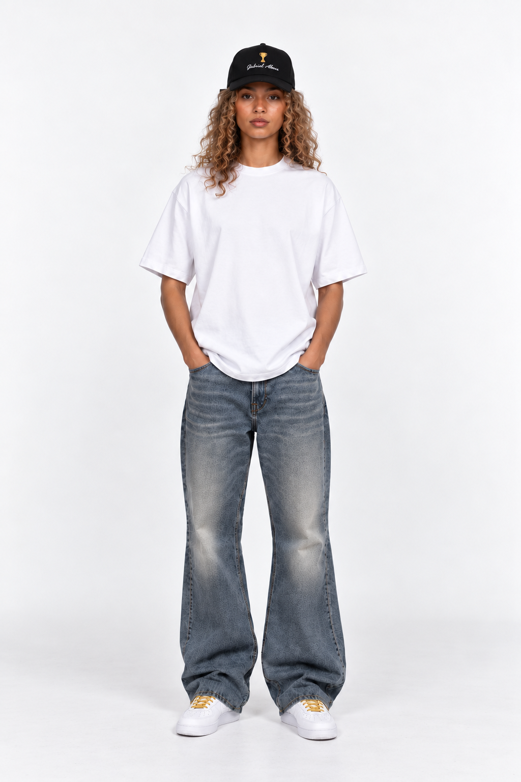 Schwarze GABRIEL ABERA Trophy Kappe im urbanen Streetwear Look als vielseitiges Unisex Accessoire
