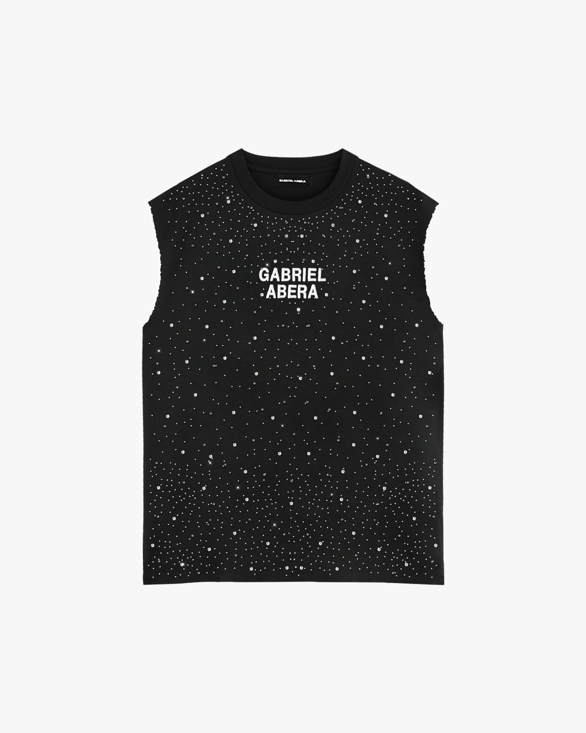 RHINESTONE UNIVERSE TANKTOP – BLACK