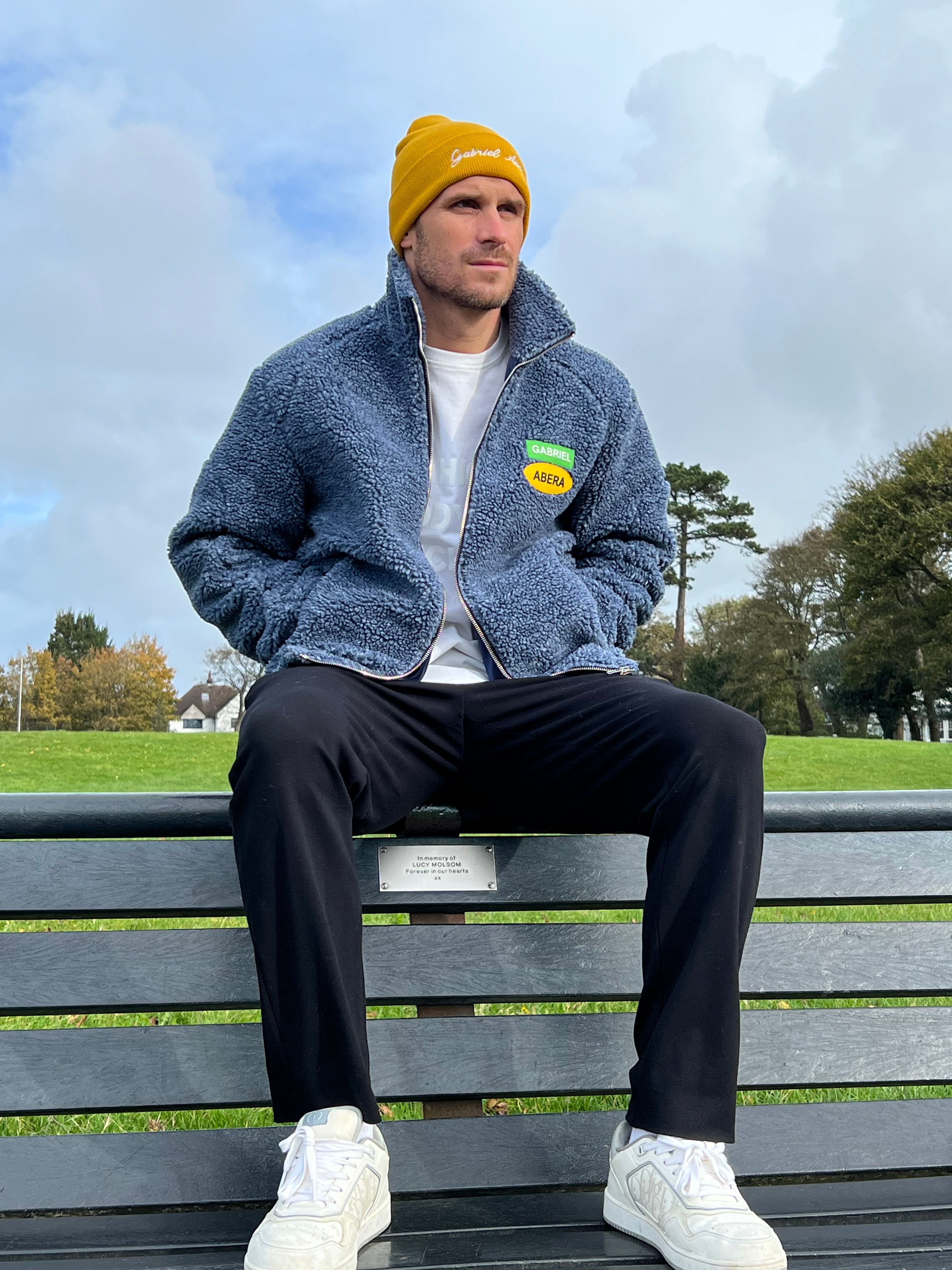 Pascal Groß DFB Brighton wearing the gabriel abera fleece jacket