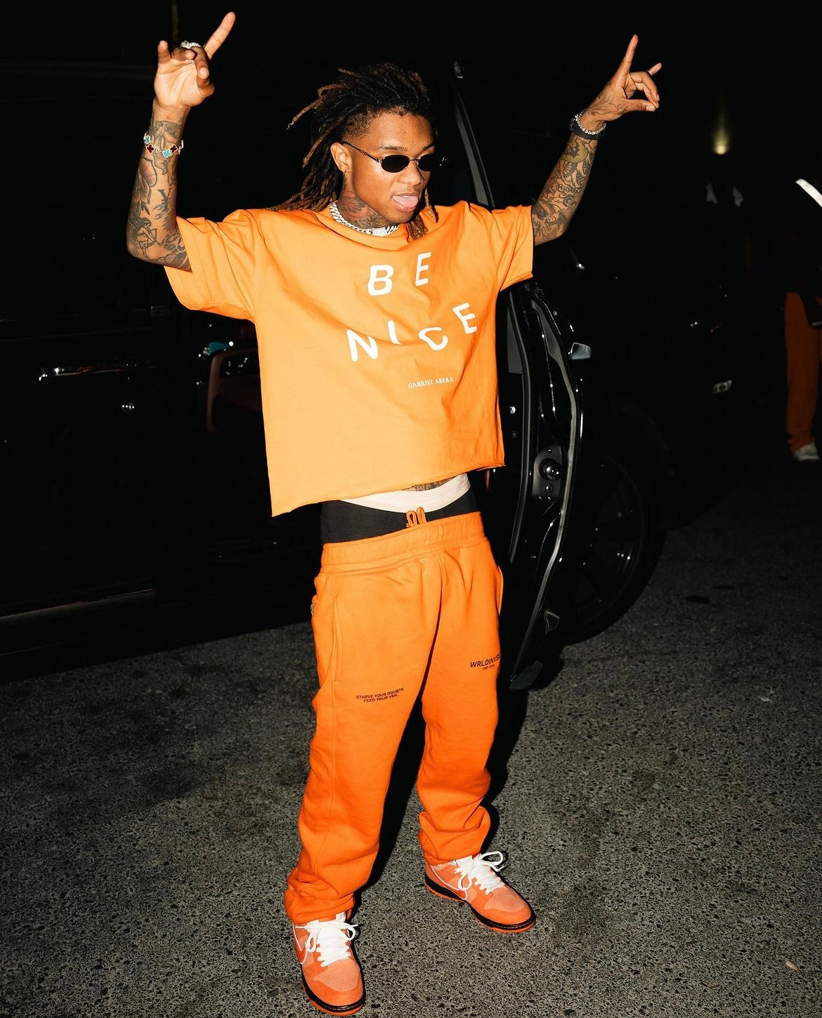 BE NICE T-SHIRT - ORANGE
