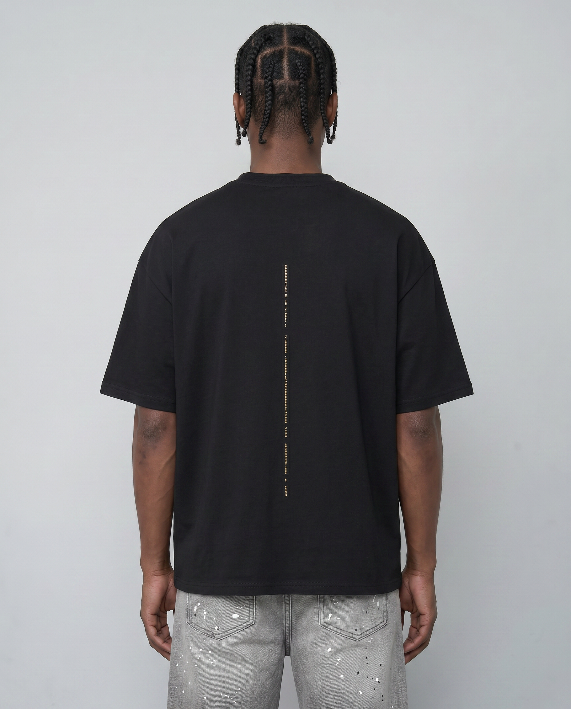 BASIC GA T-SHIRT - BLACK/GOLD
