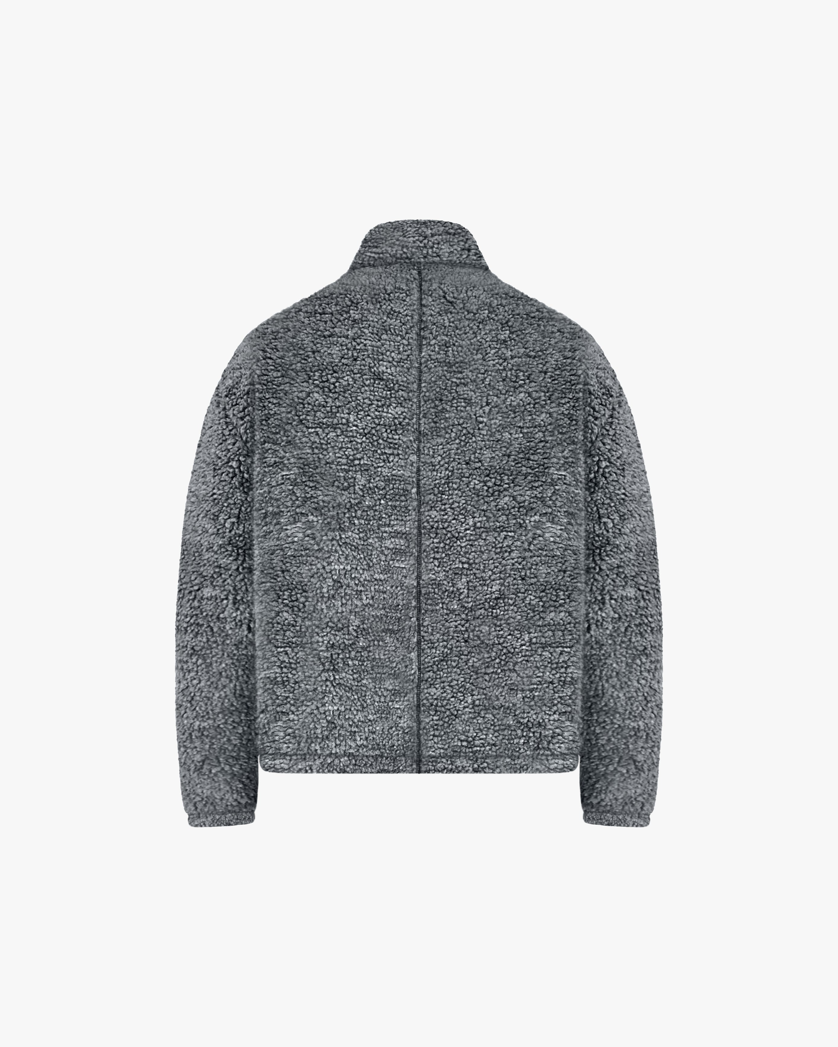 black fleece jacket