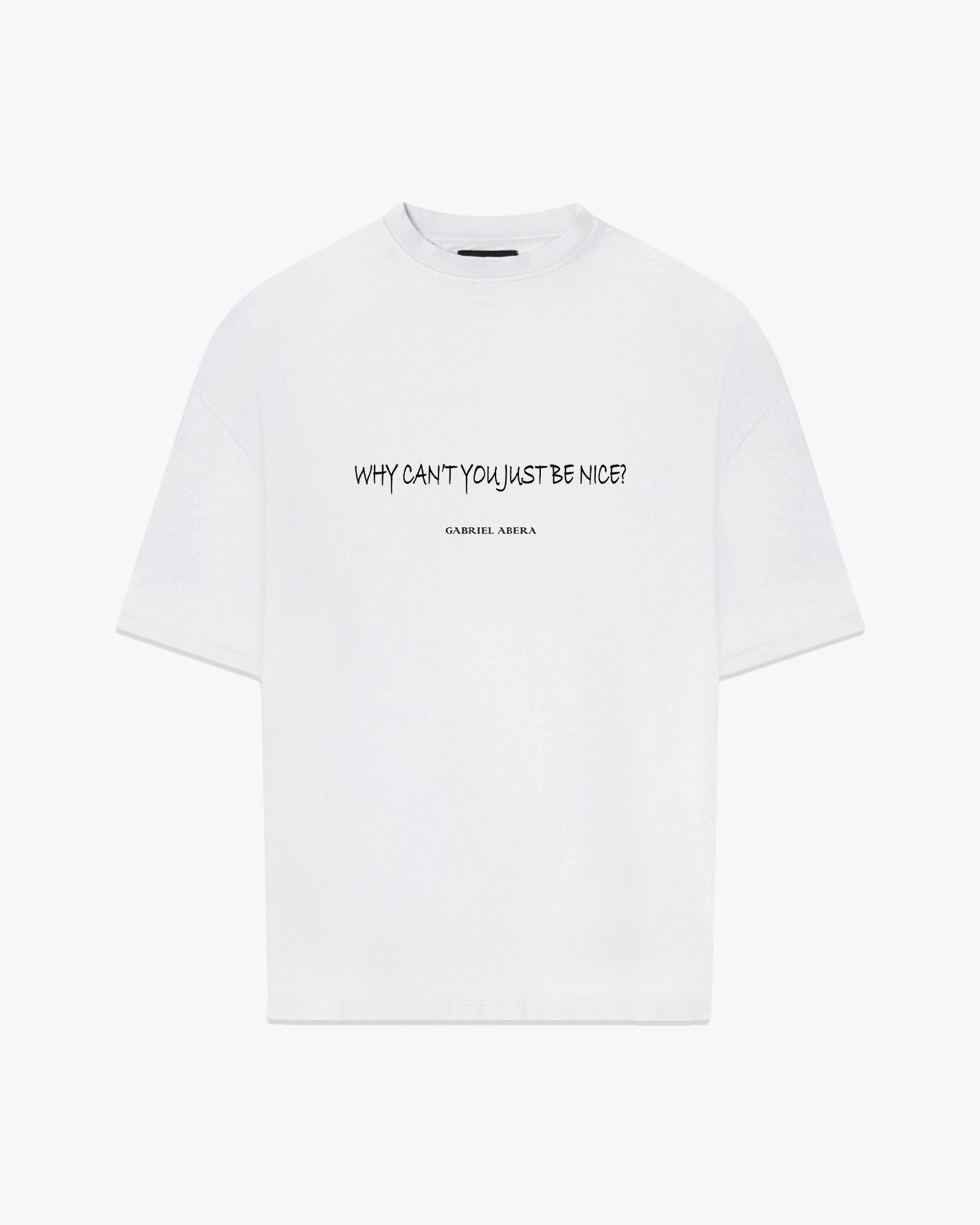 White Oversize shirt Pascal Gross, DFB, Deutsche Nationalmannschaft. Official Pascal Groß Why Can’t You Just Be Nice Official Gabriel Abera Shirt