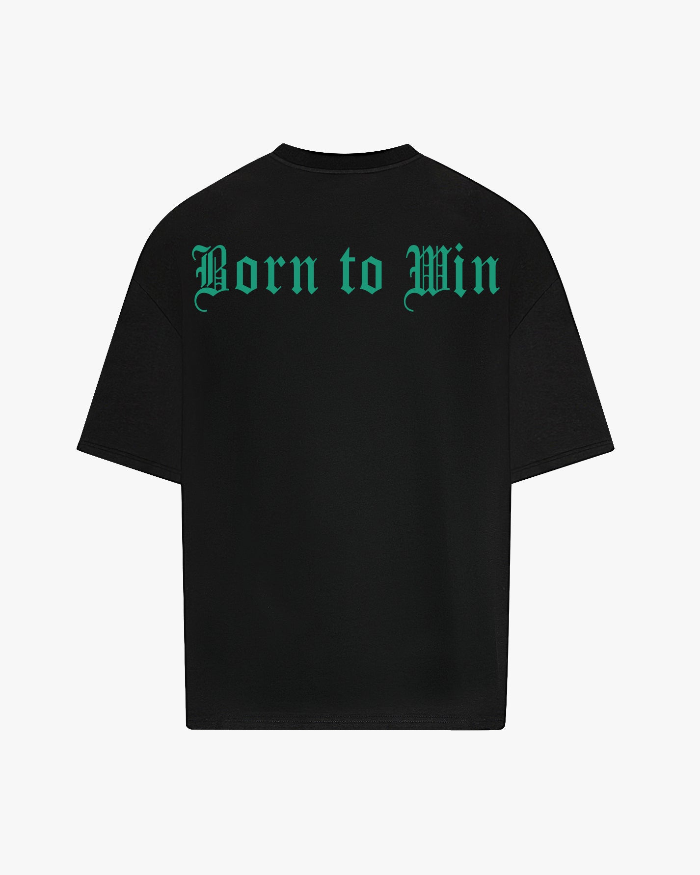 BORN TO WIN T-SHIRT - BLACK/GREEN