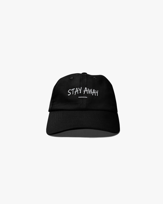 STAY AWAY DAD HAT - BLACK