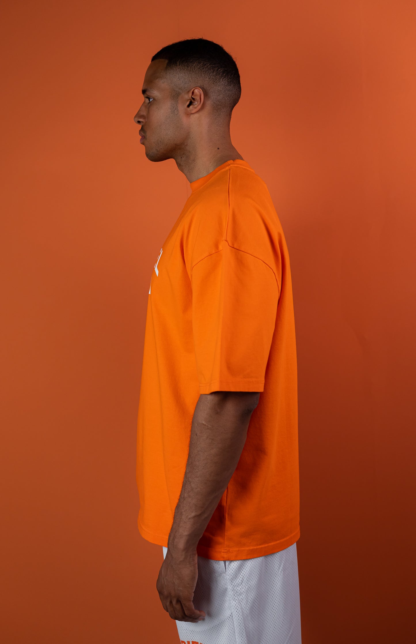 WAVY BASIC T-SHIRT - ORANGE