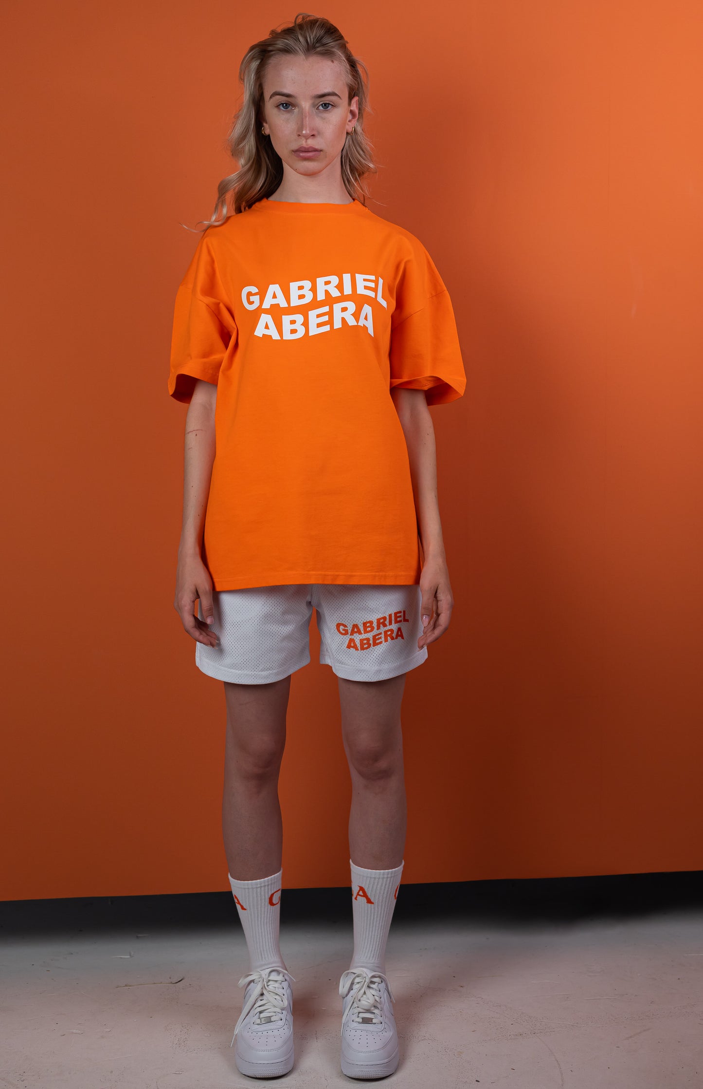 WAVY BASIC T-SHIRT - ORANGE