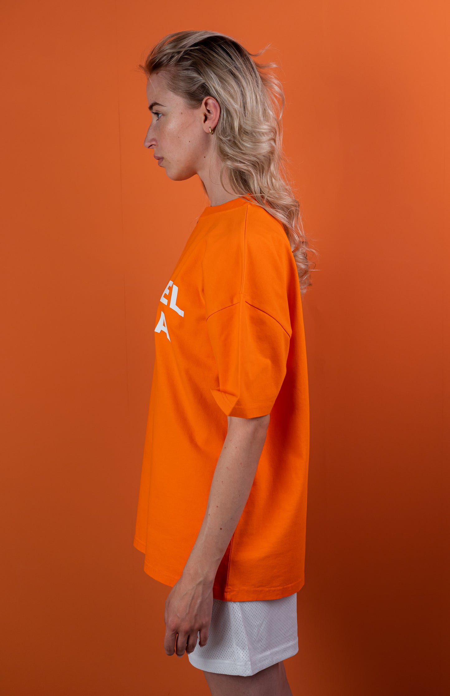 WAVY BASIC T-SHIRT - ORANGE