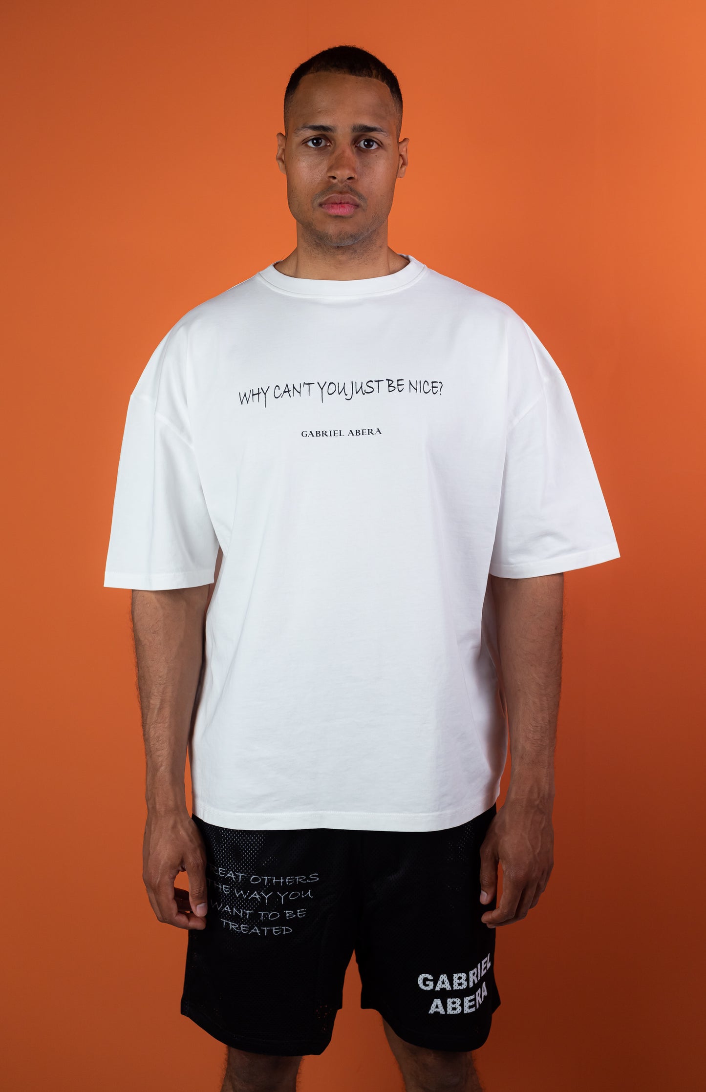 White Oversize shirt Pascal Gross, DFB, Deutsche Nationalmannschaft. Official Pascal Groß Why Can’t You Just Be Nice Official Gabriel Abera Shirt