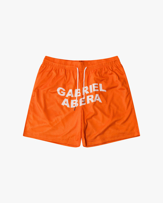 WAVY BASIC MESH SHORT - ORANGE