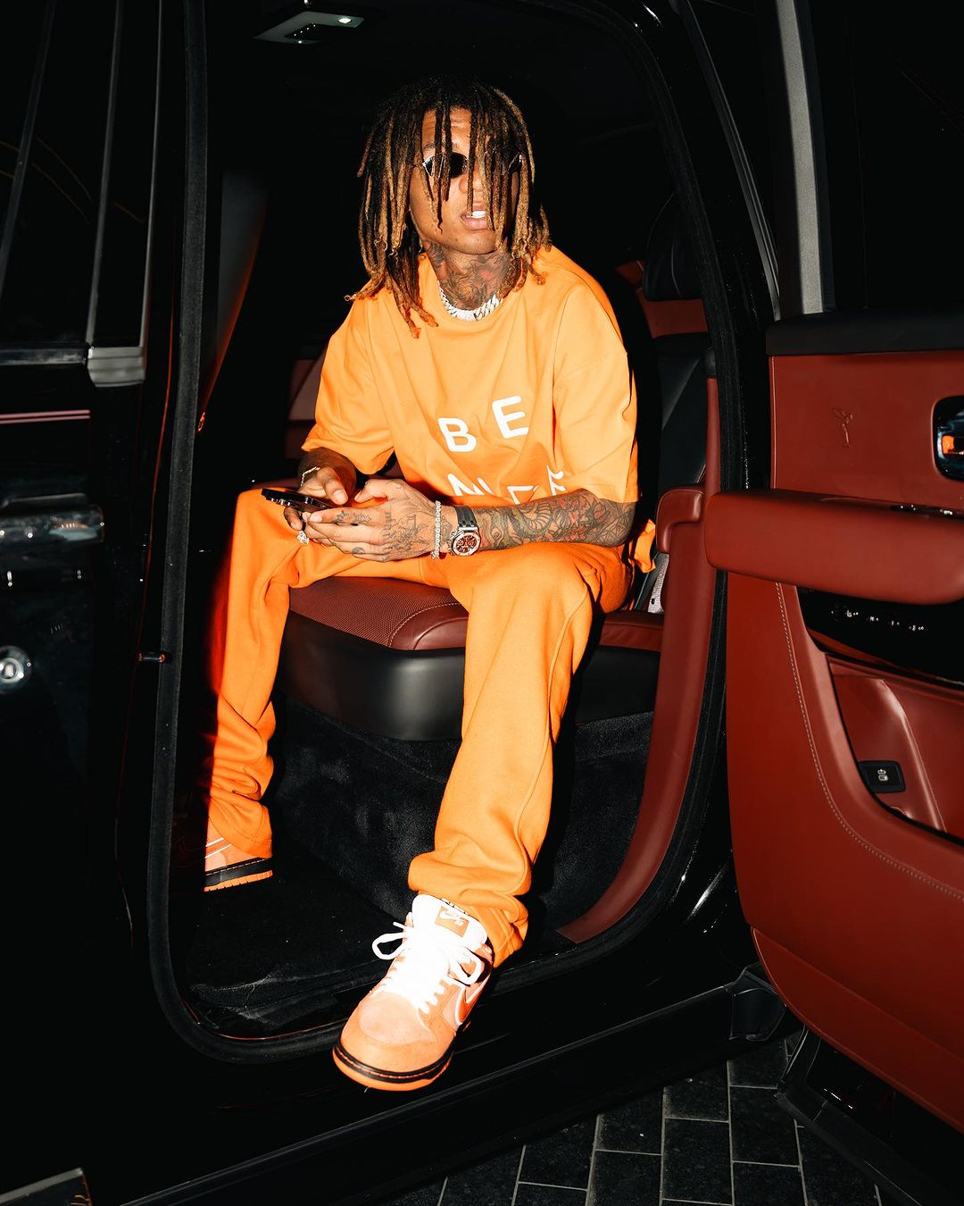 Swae Lee orange be nice gabriel abera t shirt 