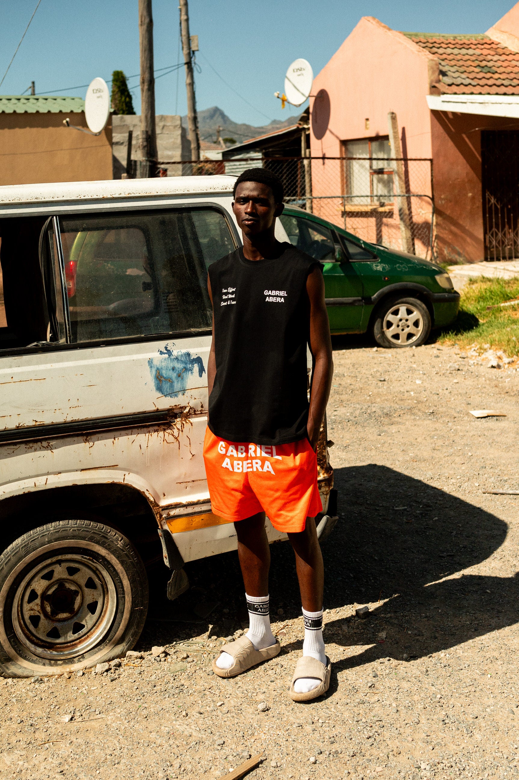 Streetwear Meets Township: GABRIEL ABERA Outfits in Cape Town.