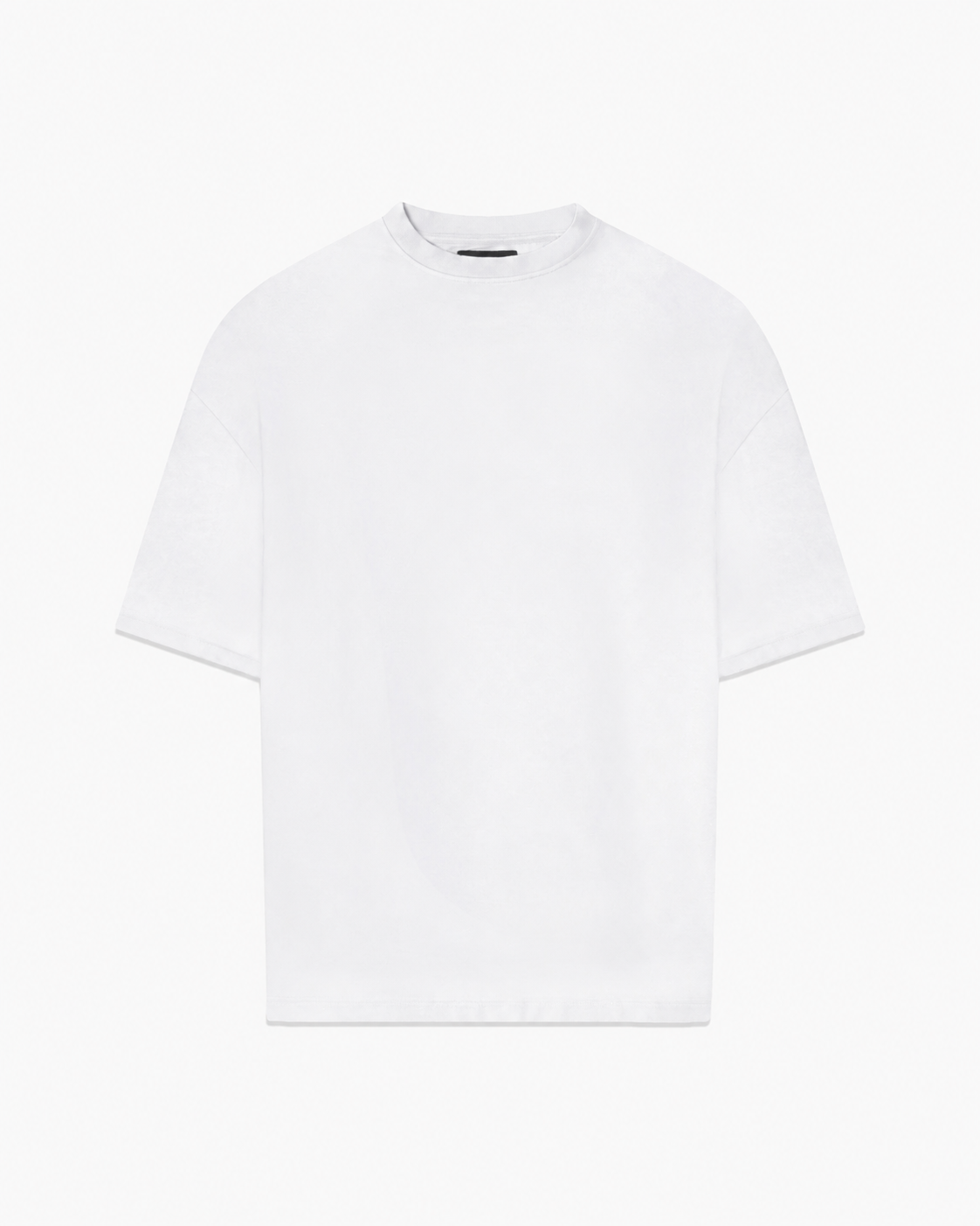Weißes Plain T-Shirt von GABRIEL ABERA im modernen Unisex Streetwear Fit