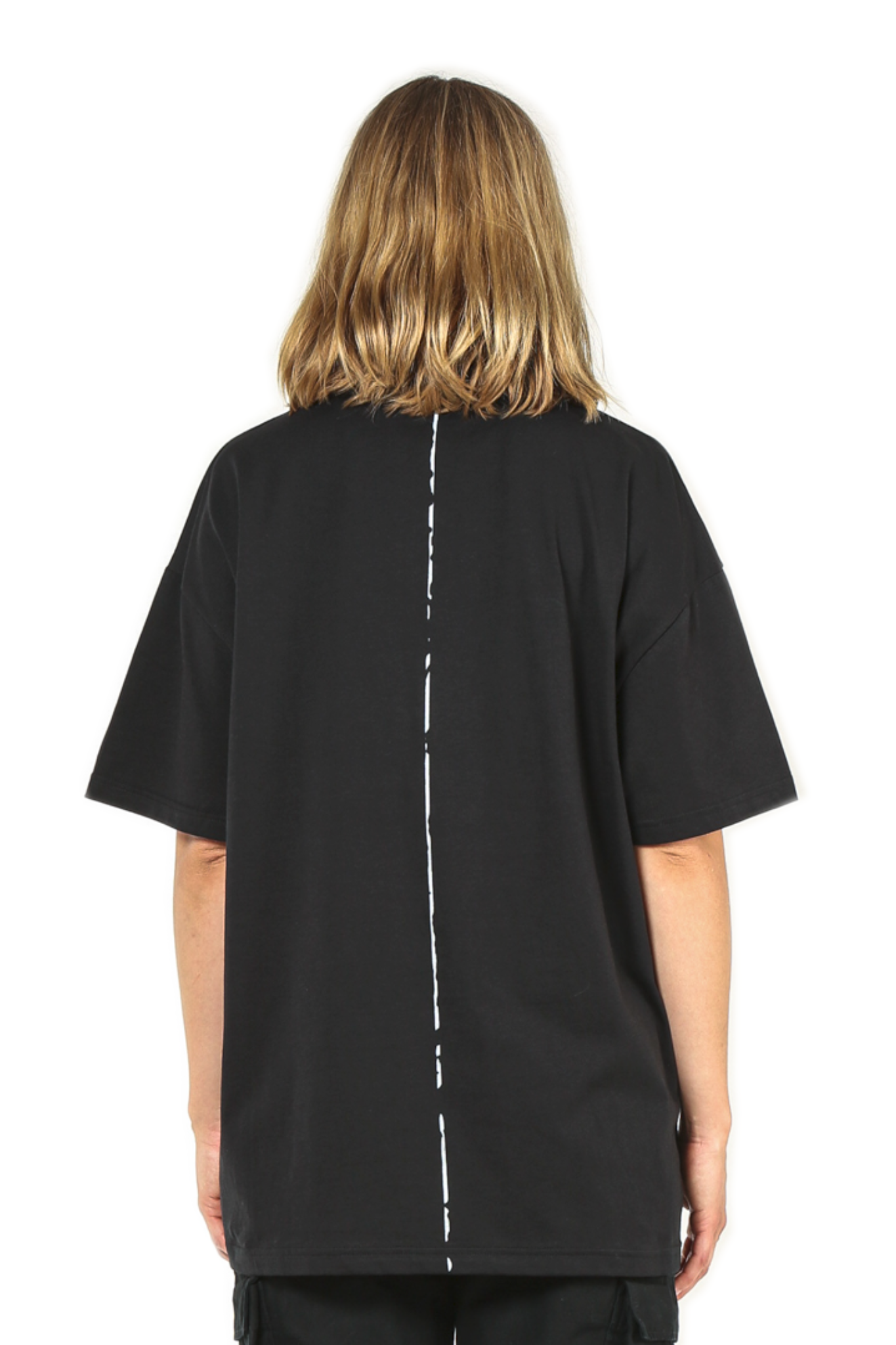 Black T-Shirt with Print on Chest, Streetwear Label, Oversize, GABRIEL ABERA, High Quality, 100% Cotton, Tee for Men and Women