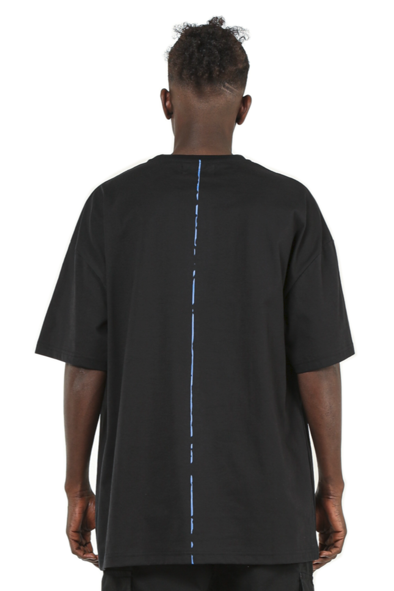 Black T-Shirt with coloured Print on Chest, Streetwear Label, Oversize, GABRIEL ABERA, High Quality, 100% Cotton, Tee for Men and Women